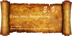 Eperjesi Vendelina névjegykártya